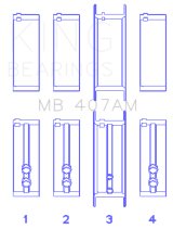 King Engine Bearings Chrysler Valient Crankshaft Main Bearings thumbnail 6