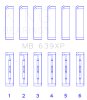King Engine Bearings Audi CEPA/CEPB Crankshaft Main Bearings (STD) thumbnail 2
