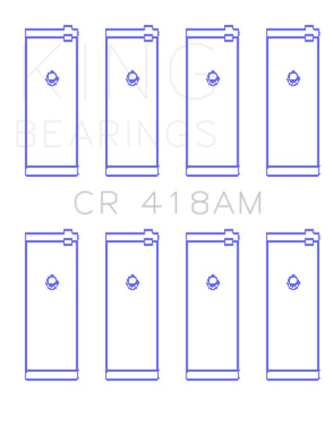 King Daewoo A15DM/A15MF/A15SMS/A16DMS/G15MF /Opel /Vauxhall 16SV/E16SE (Size 0.75) Rod Bearing Set thumbnail 2