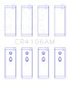 King Engine Bearings Daewoo/GM/Isuzu/Opel/Vauxhall (Size 0.75) Rod Bearing Set thumbnail 8