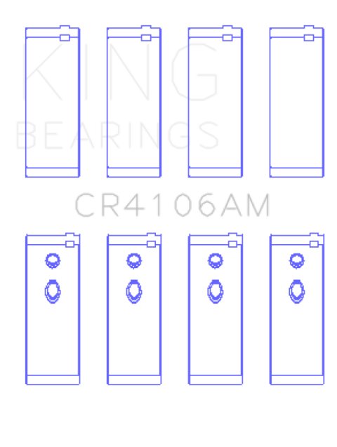 King Engine Bearings Daewoo/GM/Isuzu/Opel/Vauxhall (Size 1.0) Rod Bearing Set thumbnail 7