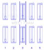 King Engine Bearings Daewoo/GM/Opel/Vauxhall (Size 0.5) Main Bearing Set thumbnail 7