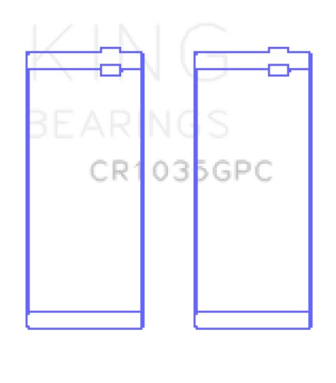 King Engine Bearings Cummins B-Ser. L4 Connecting Rod Bearing Set thumbnail 2