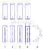 King Engine Bearings Ford Ecoboost 2.7L V6 (Size 0.25) Main Bearing Set thumbnail 4
