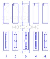 King Engine Bearings GM Vortec /LS-Series Gen III IV V (Size +0.020) Main Bearing Set thumbnail 2