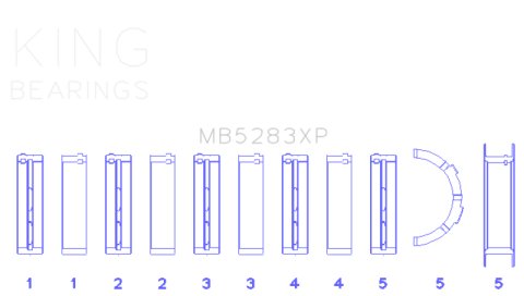 King Engine Bearings Performance Main Race Bearing Set - Size Standard X thumbnail 6