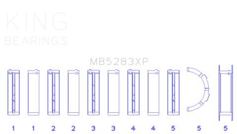 King Engine Bearings Performance Main Race Bearing Set - Size Standard X thumbnail 7
