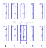 King Engine Bearings Fiat 178E2.000/ 192B2.000/ 955A2.000 Main Bearing Set thumbnail 2