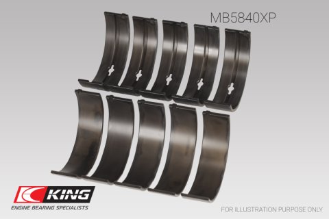 King Engine Bearings Chrysler 300 Srt8 (Size 0.26) pMaxBlack Coated Main Bearing Set thumbnail 5