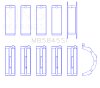 King Engine Bearings Ford Mod Motor 6.2L V8 (Size 0.05) Main Bearing Set thumbnail 5
