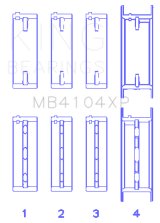 King Engine Bearings Nissan VG30DE/VG30DETT Performance Main Bearing Set - Size STDX thumbnail 7