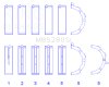 King Engine Bearings Ford 281CI/330CI 4.6L/5.4L V8 (Size +1.0) Main Bearing Set thumbnail 5
