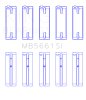 King Engine Bearings Volkswagen AMB/BYK/BBX Silicon Bi-Metal Aluminum Main Bearing Set - Size STD thumbnail 9