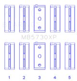 King Engine Bearings Lancia 2.0L HF - (Size STD) Performance Main Bearing Set thumbnail 2