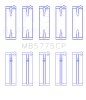 King Engine Bearings Isuzu 4HK1 (Housing Bore +.010) (Size 0.25 Oversized) Main Bearing Set thumbnail 6