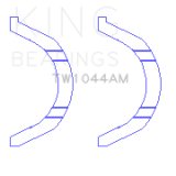 King Engine Bearings Nissan MR18DE/MR20DE Thrust Washer Set thumbnail 2