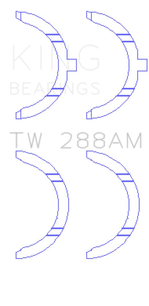 King Engine Bearings Toyota 2UZ Thrust Washer Set