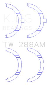 King Engine Bearings Toyota 2UZ Thrust Washer Set thumbnail 5