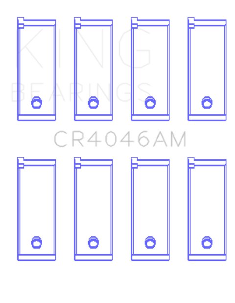 King Engine Bearings Honda D16A/D16Y/D16Z Rod Bearing Set - Size +0.25mm thumbnail 2