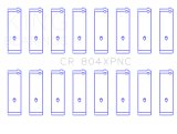 King Ford 260CI/289CI/302 5.0L Windsor (Size STDX) XP Tri-Metal Performance Connecting Rod Bearing thumbnail 5
