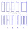 King Engine Bearings GM 262/302/327/350 (Size .010) Main Bearing Set thumbnail 3