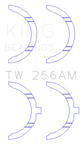 King Engine Bearings Mazda JE/JE06/JE07 Thrust Washer Set of 2 thumbnail 1