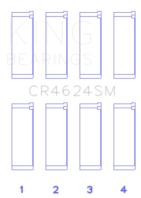 King Engine Bearings Hyundai G4KE / G4KC (Size +075) Rod Bearings (Set of 4) thumbnail 2