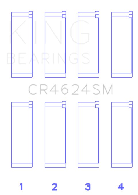 King Engine Bearings Hyundai G4KE / G4KC (Size +075) Rod Bearings (Set of 4) thumbnail 7