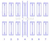 King Engine Bearings BMW M20B20-23-25-27 / M50B25 / M52B20-25-28 (Size 0.25) Main Bearing Set thumbnail 5