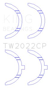 King Engine Bearings Ford Escort/Sierra YB 2.0L DOHC Cosworth Thrust Washer Set thumbnail 3