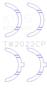 King Engine Bearings Ford Escort/Sierra YB 2.0L DOHC Cosworth Thrust Washer Set thumbnail 4