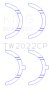 King Engine Bearings Ford Escort/Sierra YB 2.0L DOHC Cosworth Thrust Washer Set thumbnail 7