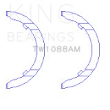 King Engine Bearings VW DKTA EA 888 GEN III Thrust Washer Set thumbnail 2