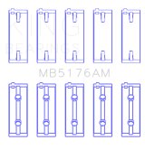 King Engine Bearings Mitsubishi 4G93 SOHC (Size 0.5) Main Bearing Set thumbnail 3