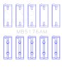 King Engine Bearings Mitsubishi 4G93 SOHC (Size 0.75) Main Bearing Set thumbnail 6