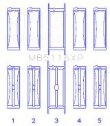 King Engine Bearings Chrysler 426CI / 440CI V8 OHV Coated Performance Main Bearing Set (Size 010) thumbnail 3