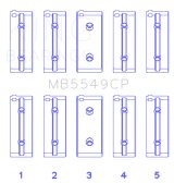 King Engine Bearings 83-95 Fiat Regata 85 Main Bearing - Set of 10 thumbnail 3