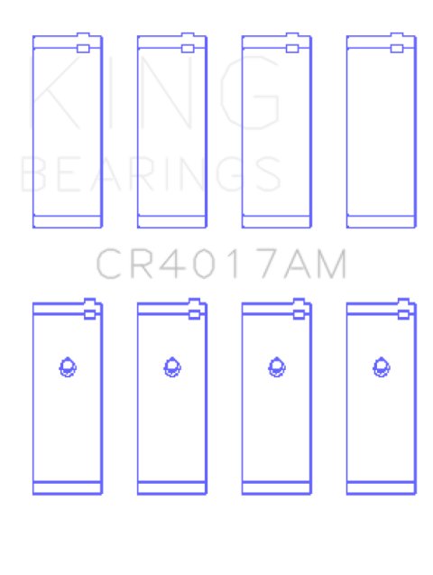 King Engine Bearings Opel 1.8/2.0 X18/20Xe (Size +0.25mm) Connecting Rod Bearing Set thumbnail 3