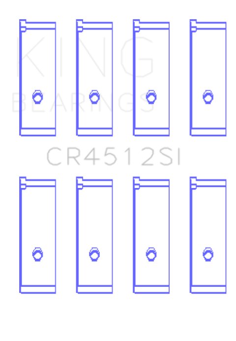 King Engine Bearings Honda D17A1/2 1.7L 16V (Size +0.75mm) Connecting Rod Bearing Set thumbnail 5