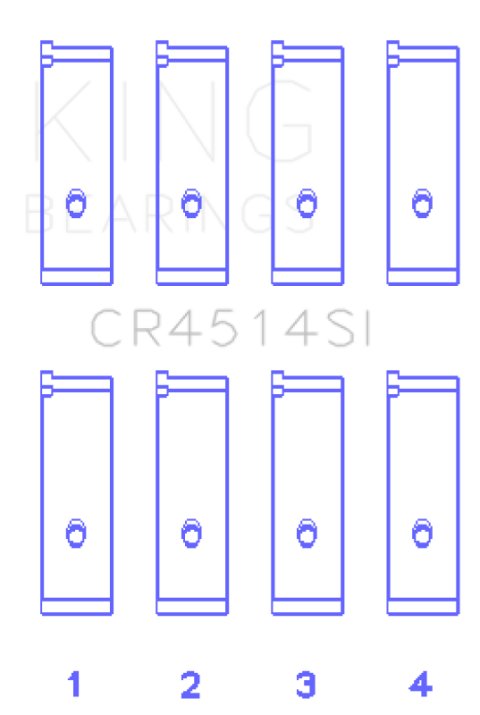 King Engine Bearings Toyota 1Azfe/2Azfe (Size +0.50mm) Connecting Rod Bearing Set thumbnail 3
