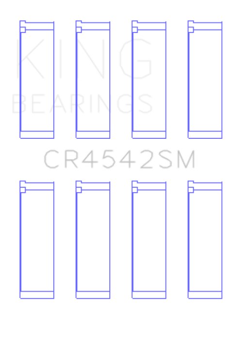 King Engine Bearings Honda K-Series (Except A3)/16V 2.0L/2.3L/2.4L (Size +0.50mm) Conrod Bearing Set thumbnail 3