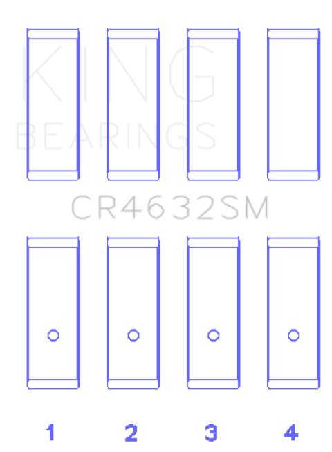 King Engine Bearings Nissan Hr15/16DE (Size +0.50mm) Connecting Rod Bearing Set thumbnail 3