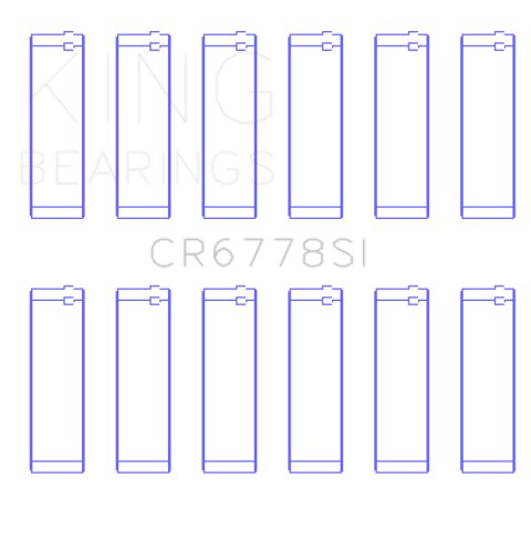 King Engine Bearings Audi Acz/Aah/Ack/Aej/Asn/Ltr (Size +0.25mm) Connecting Rod Bearing Set thumbnail 3