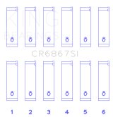King Engine Bearings Chrysler 215 Cid/241 Cid 24V (Size +0.25mm) Connecting Rod Bearing Set thumbnail 3