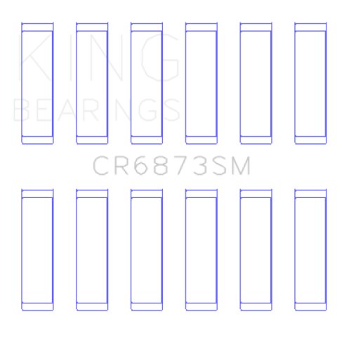 King Engine Bearings Toyota 2Gr-Fe/3Gr-Fe (Size +0.25mm) Connecting Rod Bearing Set thumbnail 1
