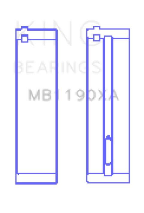 King Engine Bearings Mercedes Benz Om611.960/981/821/962/966 (Size +0.75mm) Main Bearing Set thumbnail 4