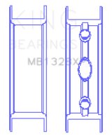 King Engine Bearings Gm Vortec /Ls-Series Gen Iii Iv (Size STDX) Main Bearing Set thumbnail 3