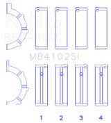 King Engine Bearings Chrysler 226 (3.7L) (Size +0.25mm) Main Bearing Set thumbnail 4