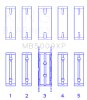 King Engine Bearings Ford Fiesta 1.25I (ZETec/Ecoboost 1.6) (Size +0.50mm) Main Bearing Set thumbnail 2