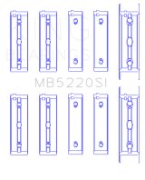 King Engine Bearings Subaru Ej20/Ej22/Ej25 (Incl. Turbo) (Size +0.50mm) Main Bearing Set thumbnail 4